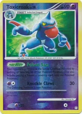 Mysterious Treasures Toxicroak #36/123 reverse holo